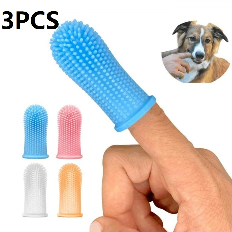 Dog Muzzle Silicone - 3 szt. Czyszczenie zębów dla psów