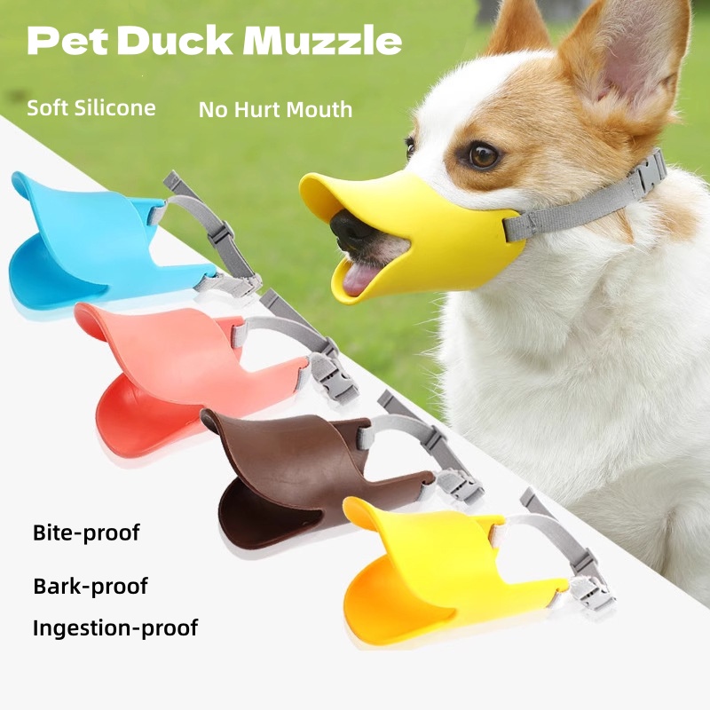 Dog Muzzle Silicone - Uroczy kaganiec dla psa w kształcie