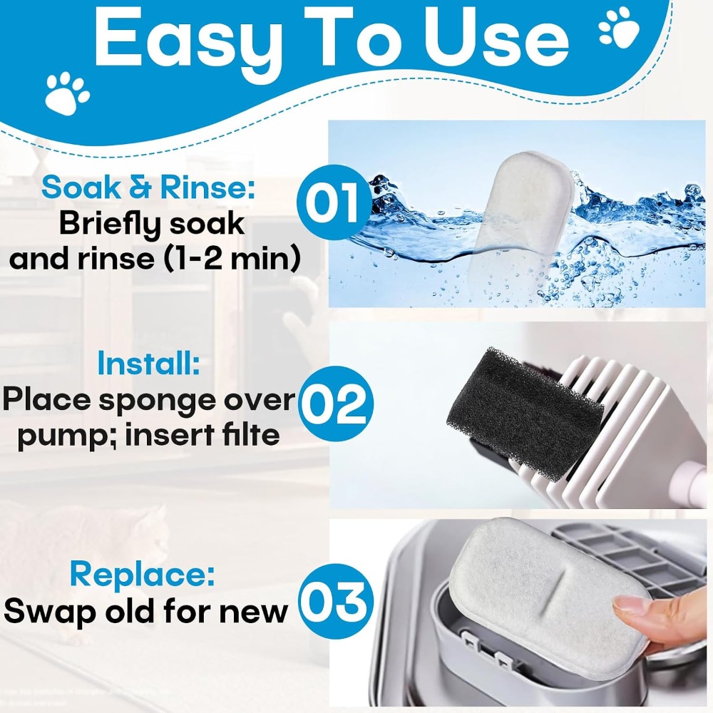 Wymienny filtr do fontanny dla – Cat Water Fountain Filter recenzja i cena